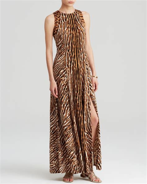 michael kors animal print maxi dress